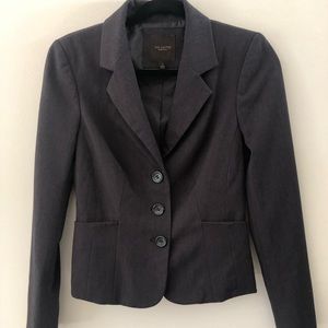 womens THE LIMITED size 0 suit jacket / blazer Dark Grey 👑